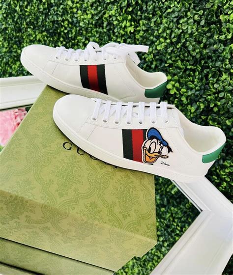 gucci ace sneakers donald duck|daffy duck Gucci shoes.